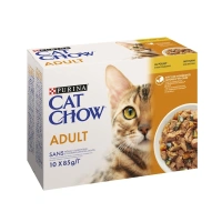 Catchow adult poulet et courgette 10x85g
