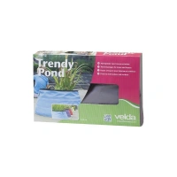 Trendy pond grey mini bassin rond textile noir 50cm+aqua clear