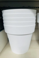 Vaso cleo 30 cm bianco