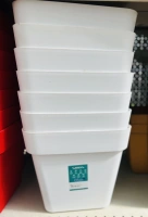 Vaso quadrato cleo 28cm bianco