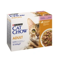 Catchow adult saumon et haricot 10x85g
