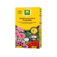 Engrais soluble fleurs 400g uab
