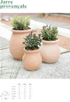 Jarre provencale 49x62cm terre rosee