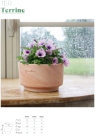 Petit pot terrine 18x11cm terre rosee