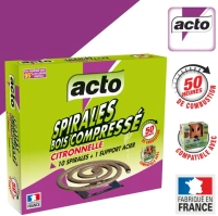 Spirale bois compresse citronnelle