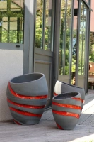 Pot orion terre de lave bande d32 h45