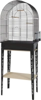 Cage et meuble chic patio noir l
