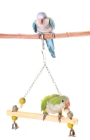 Balancoire bois chaine metal