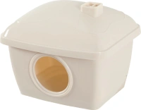 Maison hamster plastiq beige