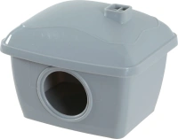 Maison hamster plastiq gris
