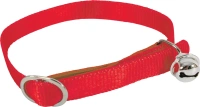 Collier nylon chat rouge