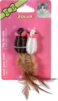 Jouet chat duo souris 5cm