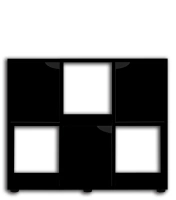 Meuble pour terrarium karapas aqua 100 noir