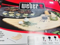 Plan de travail weber en bambou pour bbq 47 et 57 cm