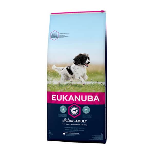 Eukanuba Active Adult Medium pour chien de taille moyenne