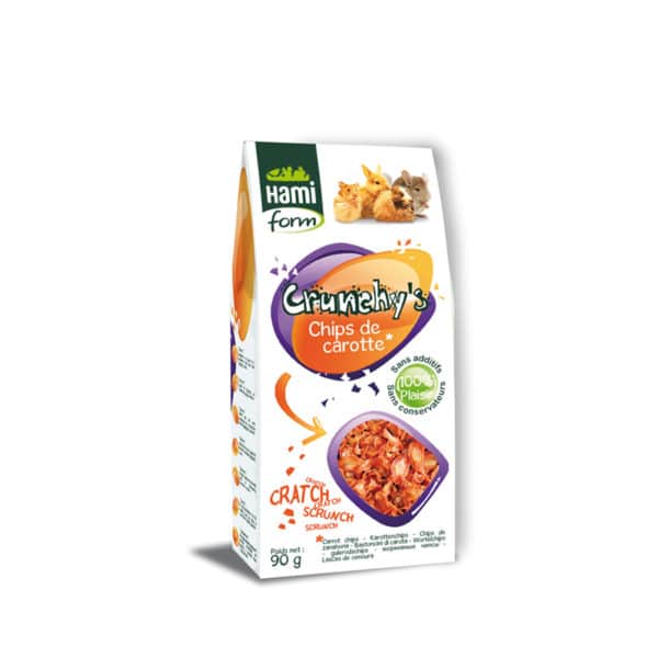 Crunchy’s chips de carotte pour rongeurs
