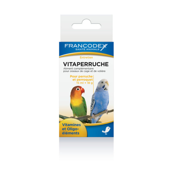 Francodex Vitaperruche Vitamines et oligo-éléments pour perruches et perroquets