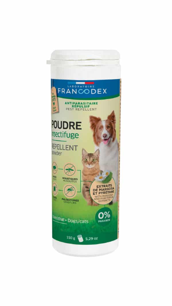 Francodex Poudre insectifuge pour chiens et chats