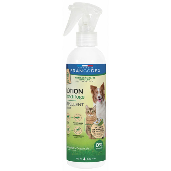Francodex Lotion insectifuge 0% Paraben pour chiens & chats