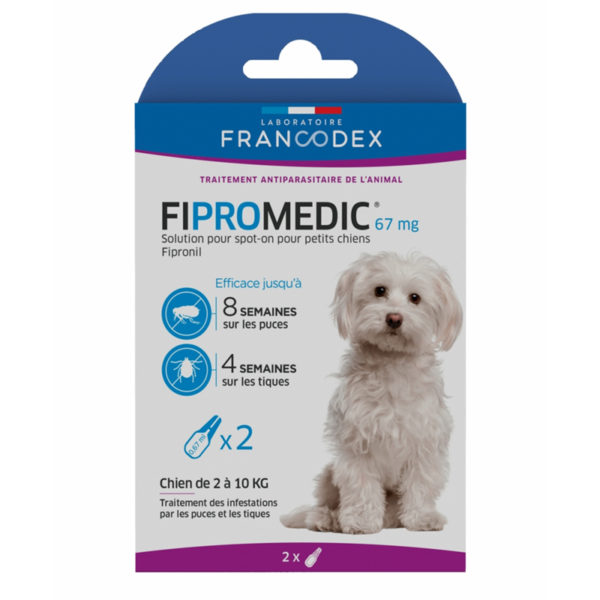 Francodex Fipromedic 67 mg pour chiens de 2 à 10 kg