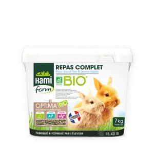 Optima Bio Repas complet jeune lapin et lapin toy - Hamiform