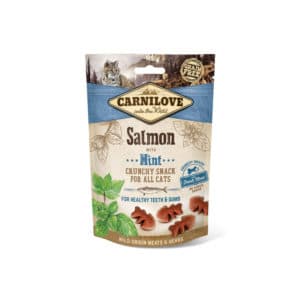 Friandises Crunchy Snack saumon & menthe pour chats - Carnilove