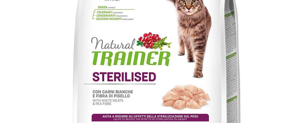 Natural Trainer Sterilised Fresh Meat pour chat adulte stérilisé 3kg